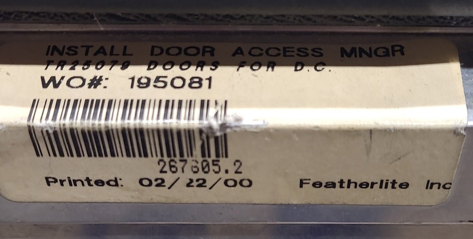 Used Radius Cornered Cargo Door 30 3/8