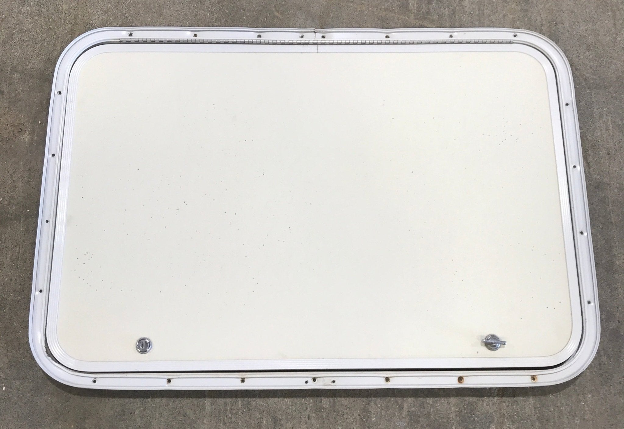 Used Radius Cornered Cargo Door 30" W x 20" H x 3/4" D - Young Farts RV Parts