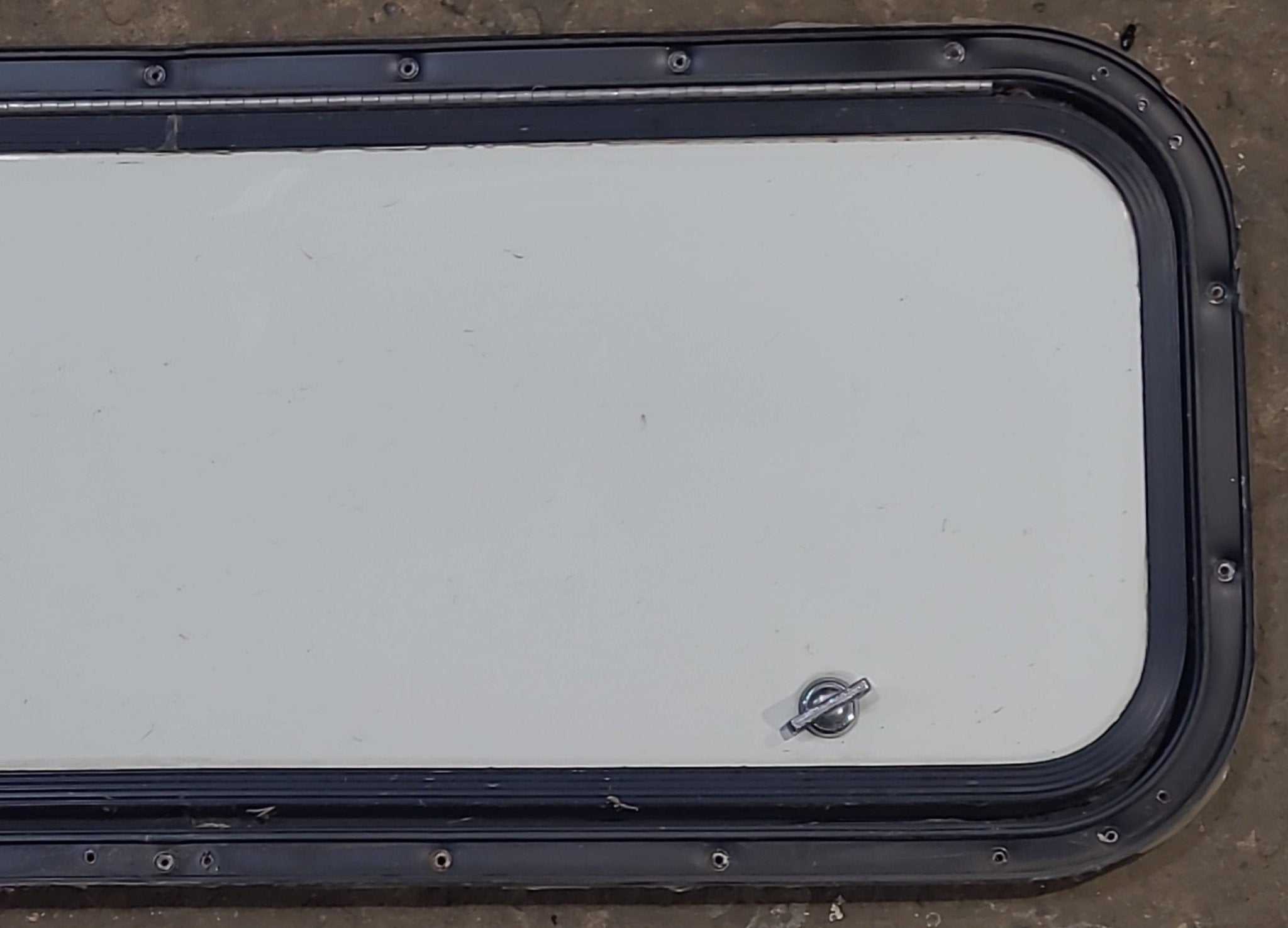 Used Radius Cornered Cargo Door 30" x 10 7/8" x 5/8" D - Young Farts RV Parts