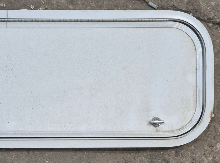 Used Radius Cornered Cargo Door 35 3/4" x 10 7/8" x 1/2" D - Young Farts RV Parts