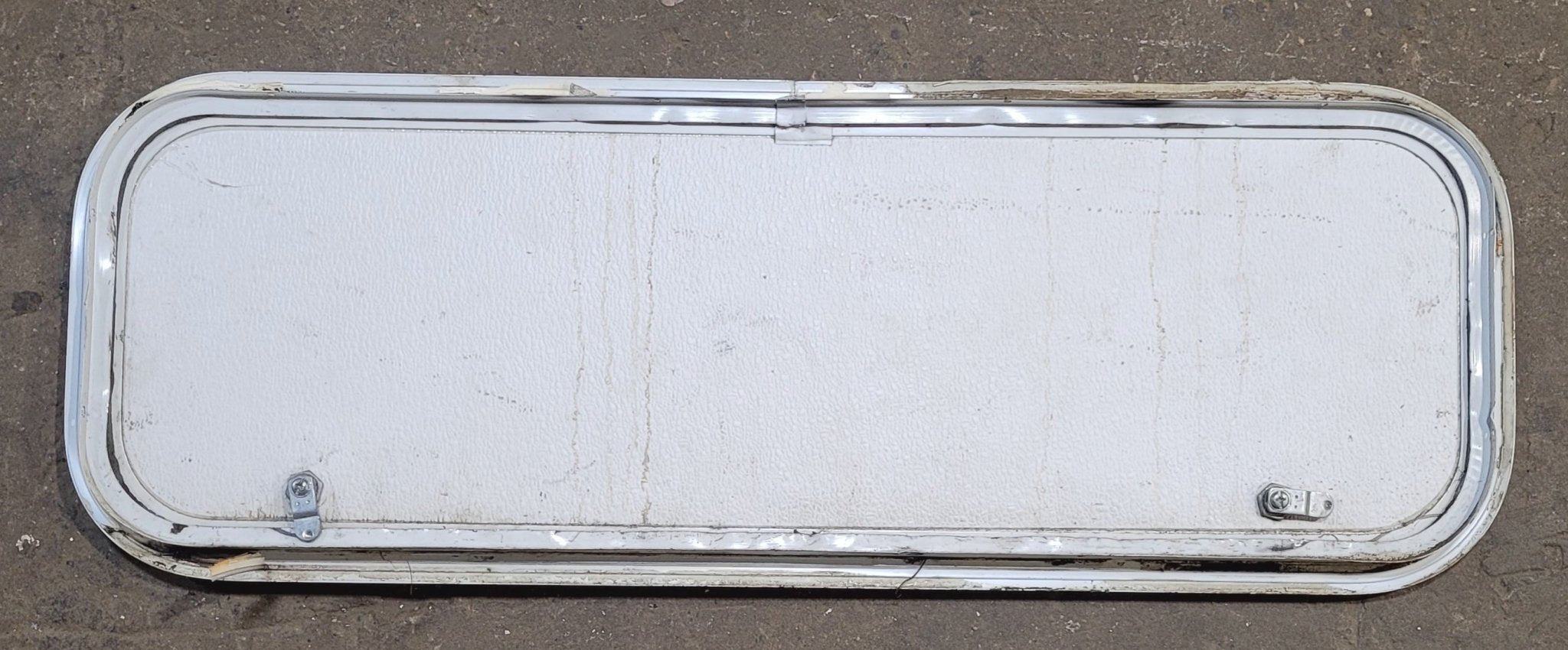 Used Radius Cornered Cargo Door 35 3/4" x 11 7/8" x 1" D - Young Farts RV Parts