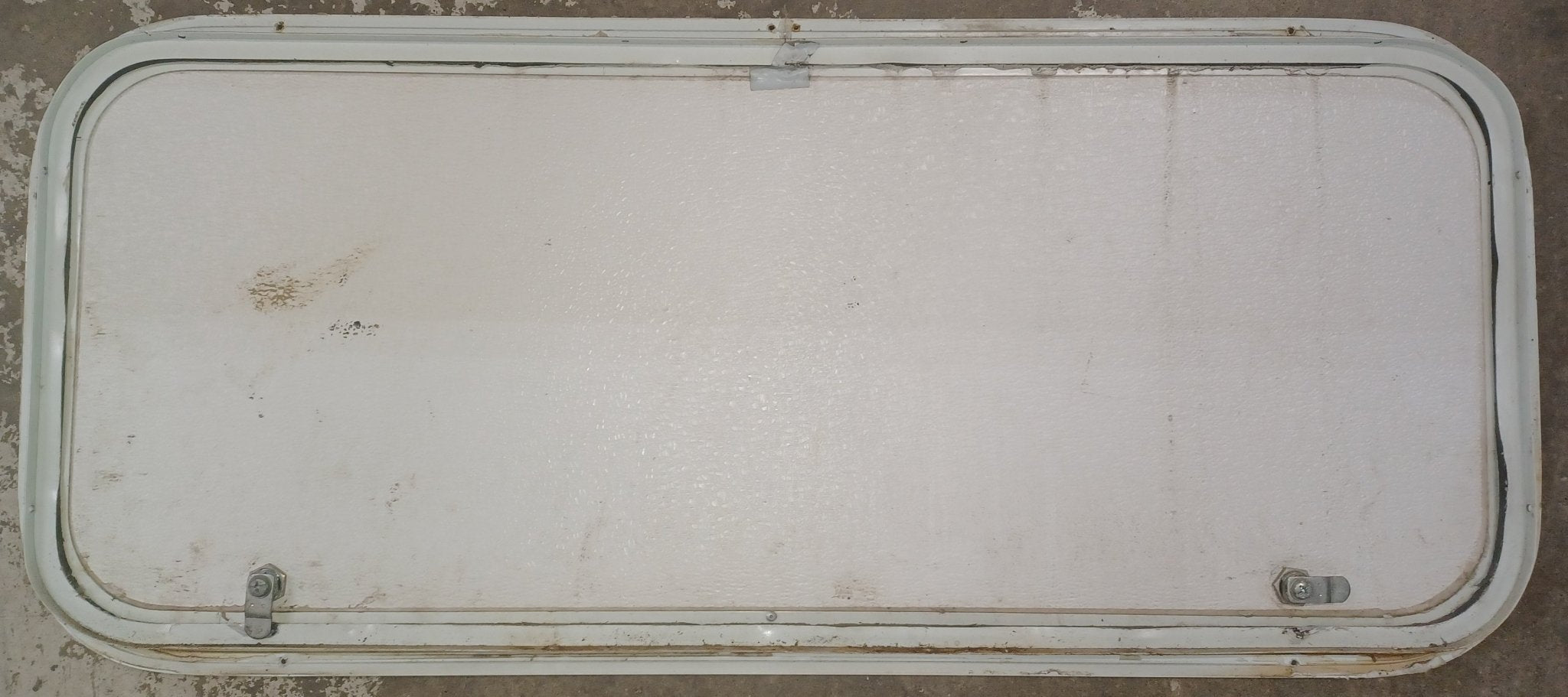 Used Radius Cornered Cargo Door 35 3/4" x 14 7/8" x 1"D - Young Farts RV Parts