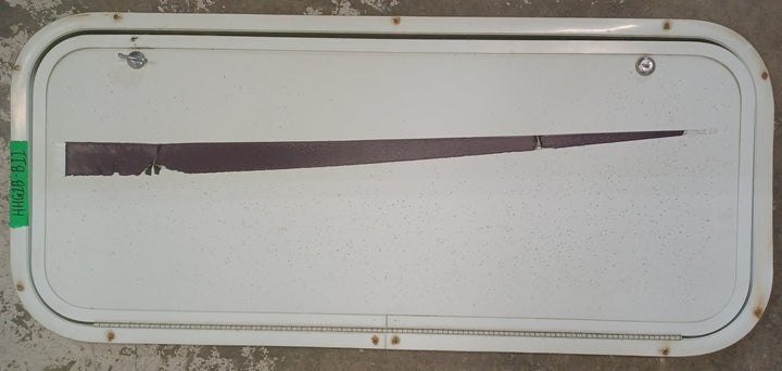 Used Radius Cornered Cargo Door 35 3/4" x 14 7/8" x 1"D - Young Farts RV Parts