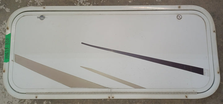 Used Radius Cornered Cargo Door 35 3/4" x 14 7/8" x 1"D - Young Farts RV Parts