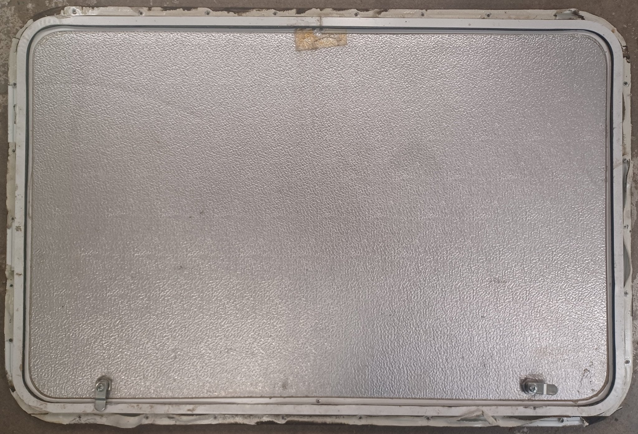 Used Radius Cornered Cargo Door 35 7/8" x 23 1/2" x 5/8" D - Young Farts RV Parts