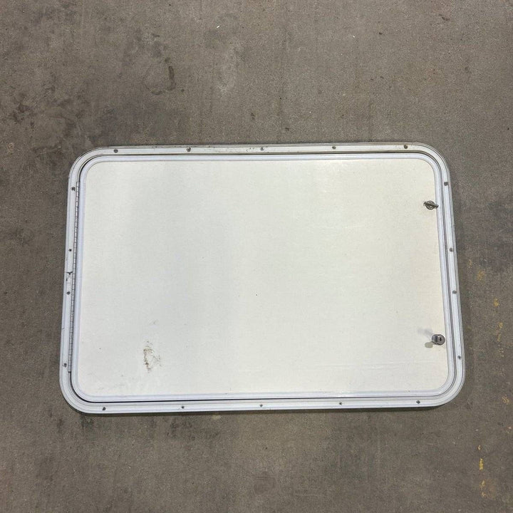 Used Radius Cornered Cargo Door - 35.75 X 23.75 X 0.75 - Young Farts RV Parts