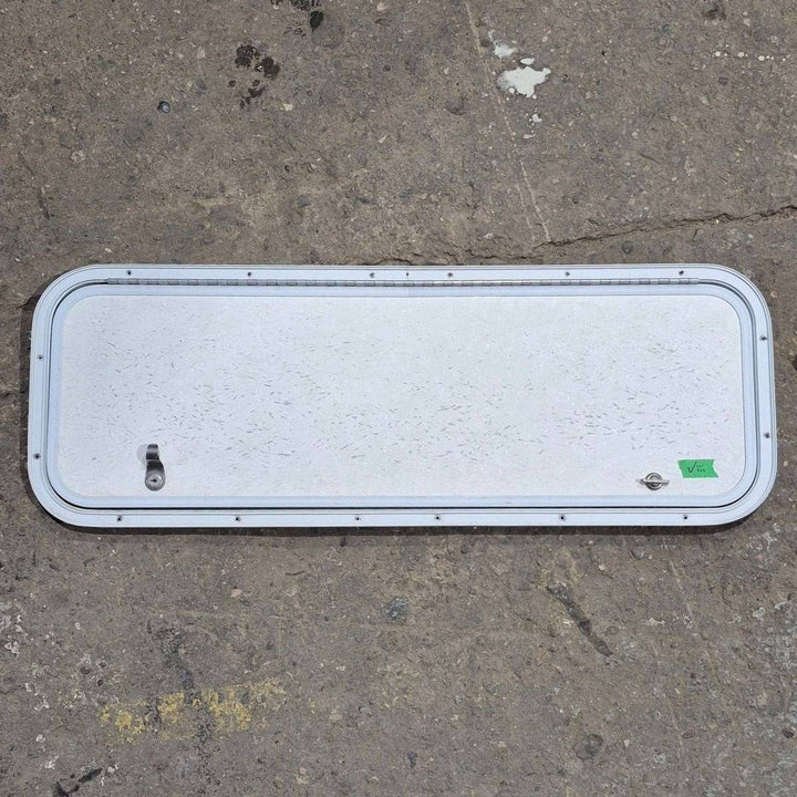 Used Radius Cornered Cargo Door - 35.875 X 11.875 X 0.625 - Young Farts RV Parts