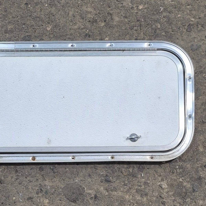 Used Radius Cornered Cargo Door - 36" X 10 7/8" X 3/4" - Young Farts RV Parts