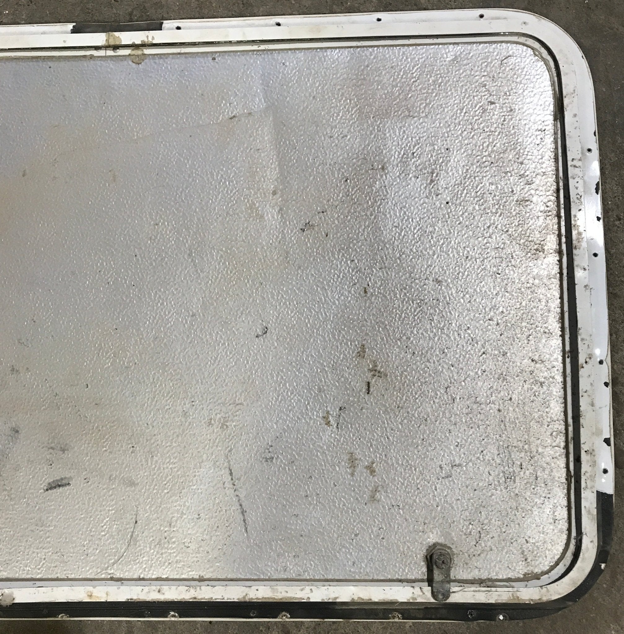 Used Radius Cornered Cargo Door 36" x 21 3/4" x 1/2" D - Young Farts RV Parts