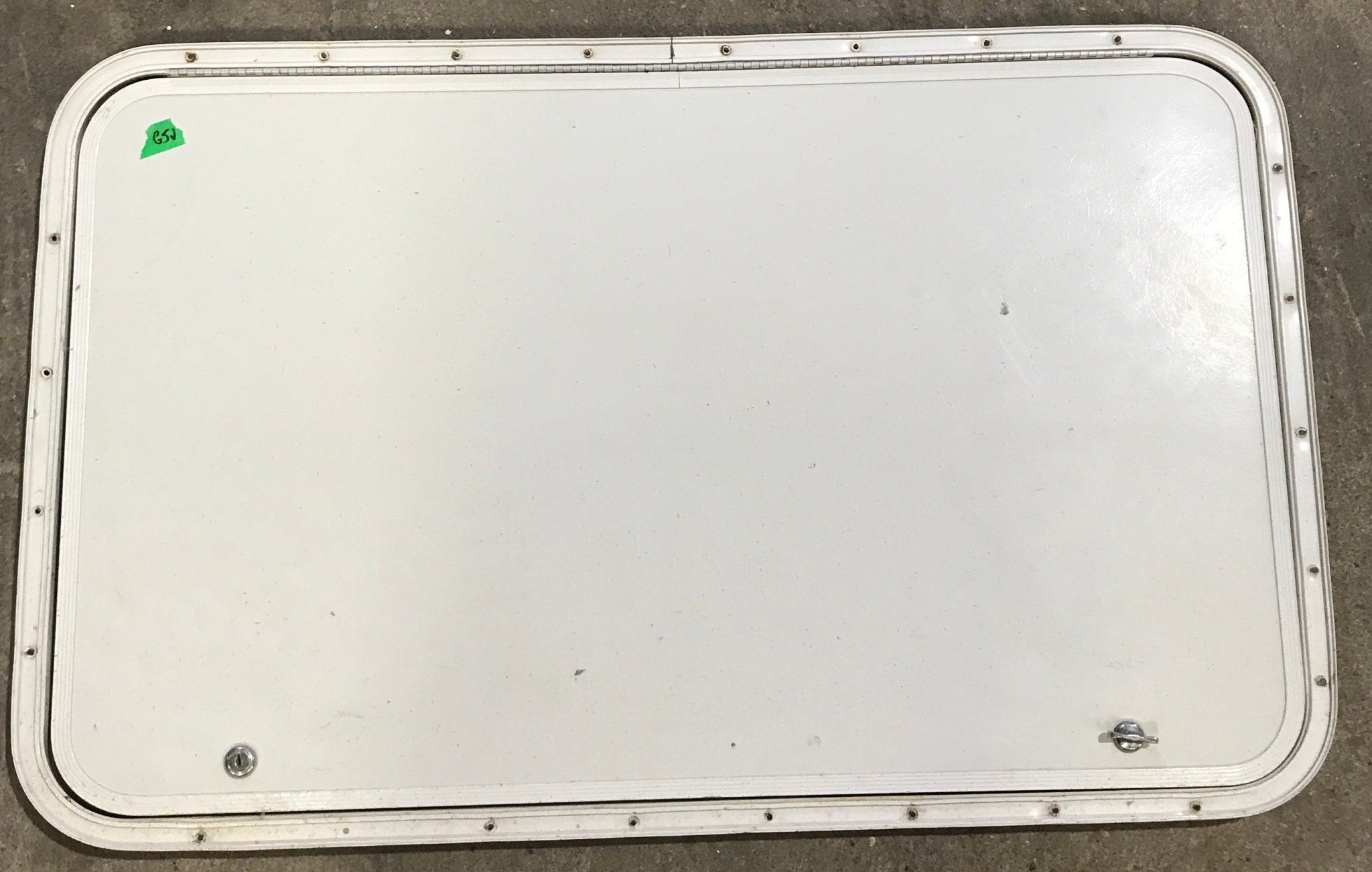 Used Radius Cornered Cargo Door 36" x 21 3/4" x 1/2" D - Young Farts RV Parts