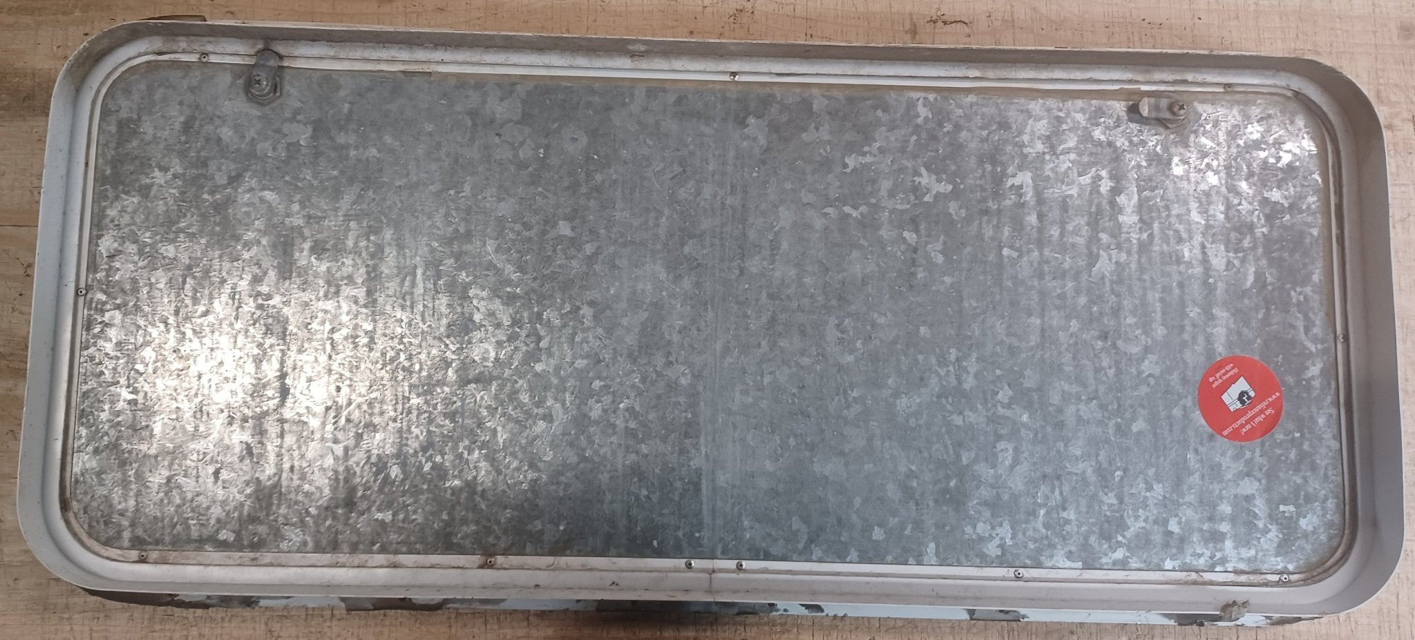 Used Radius Cornered Cargo Door 37 7/8" x 15 3/4" x 1 7/8"D - Young Farts RV Parts