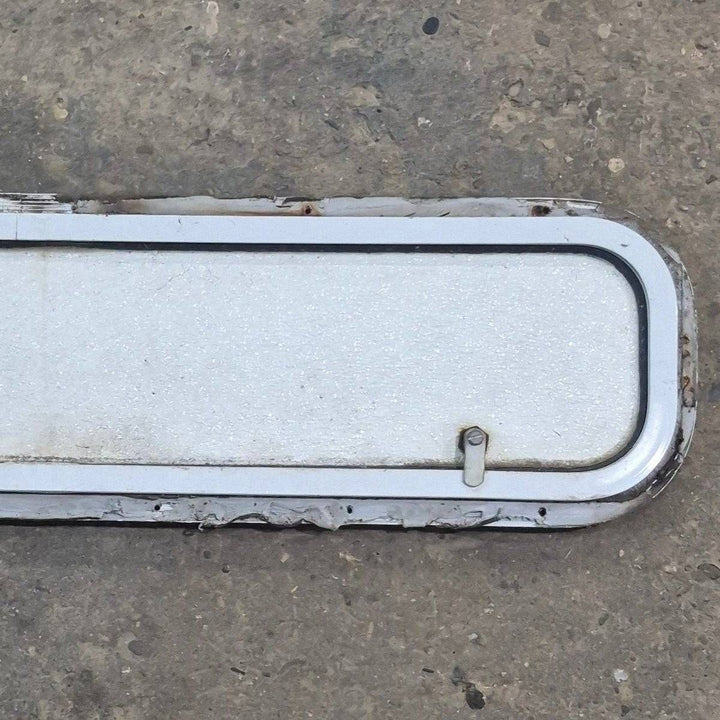 Used Radius Cornered Cargo Door - 37 7/8" X 8 7/8" X 1/2" - Young Farts RV Parts