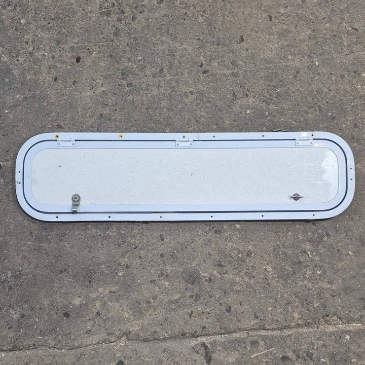 Used Radius Cornered Cargo Door - 37 7/8" X 8 7/8" X 1/2" - Young Farts RV Parts