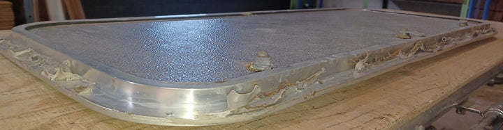 Used Radius Cornered Cargo Door 39 3/4" x 15 3/4" x 5/8"D - Young Farts RV Parts