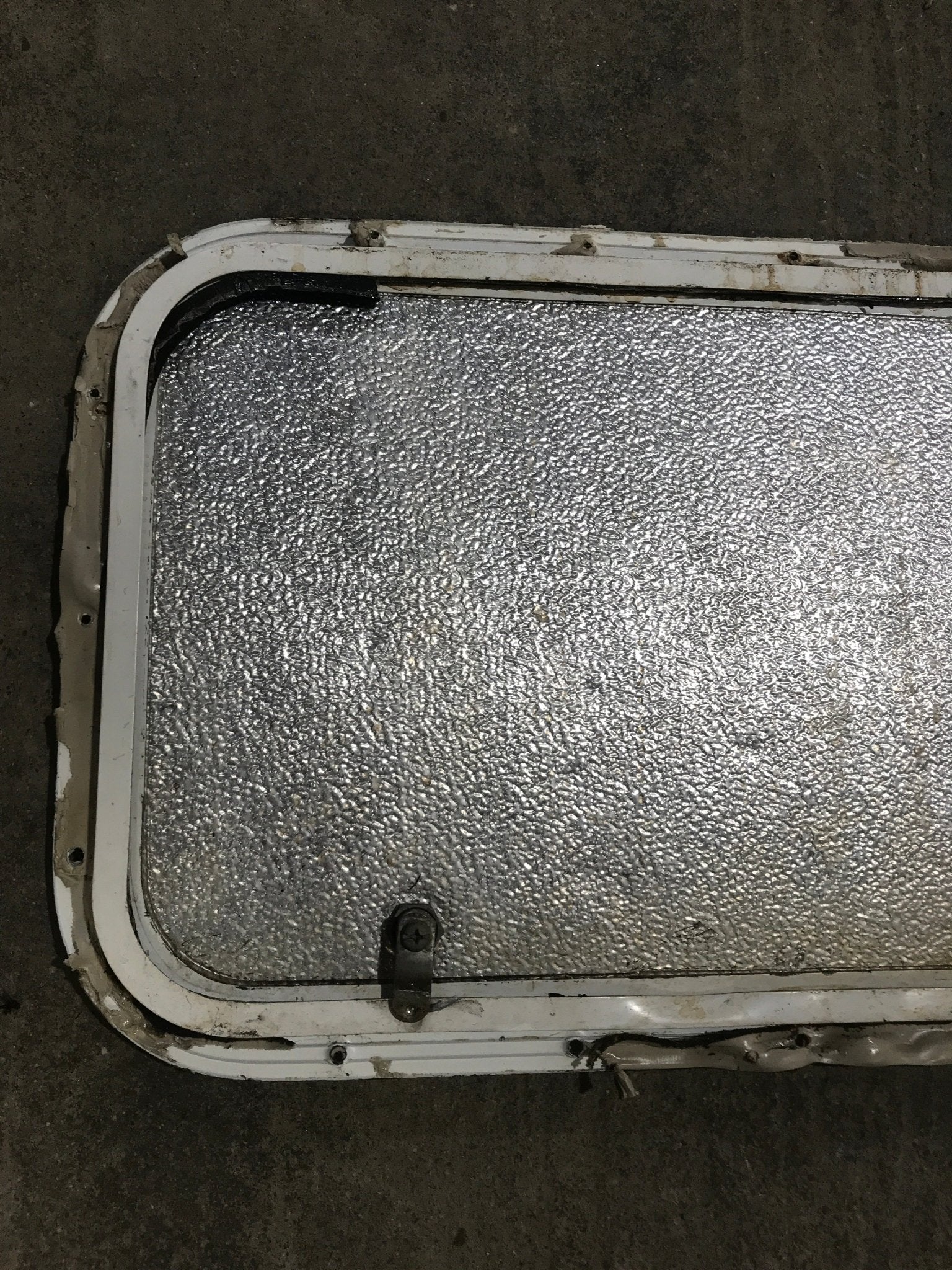 Used Radius Cornered Cargo Door 40" x 13 1/2" x 1/2" D - Young Farts RV Parts