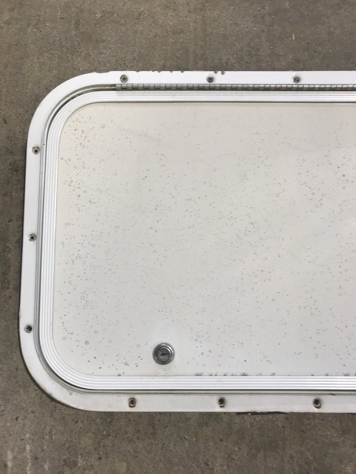 Used Radius Cornered Cargo Door 40" x 13 1/2" x 1/2" D - Young Farts RV Parts
