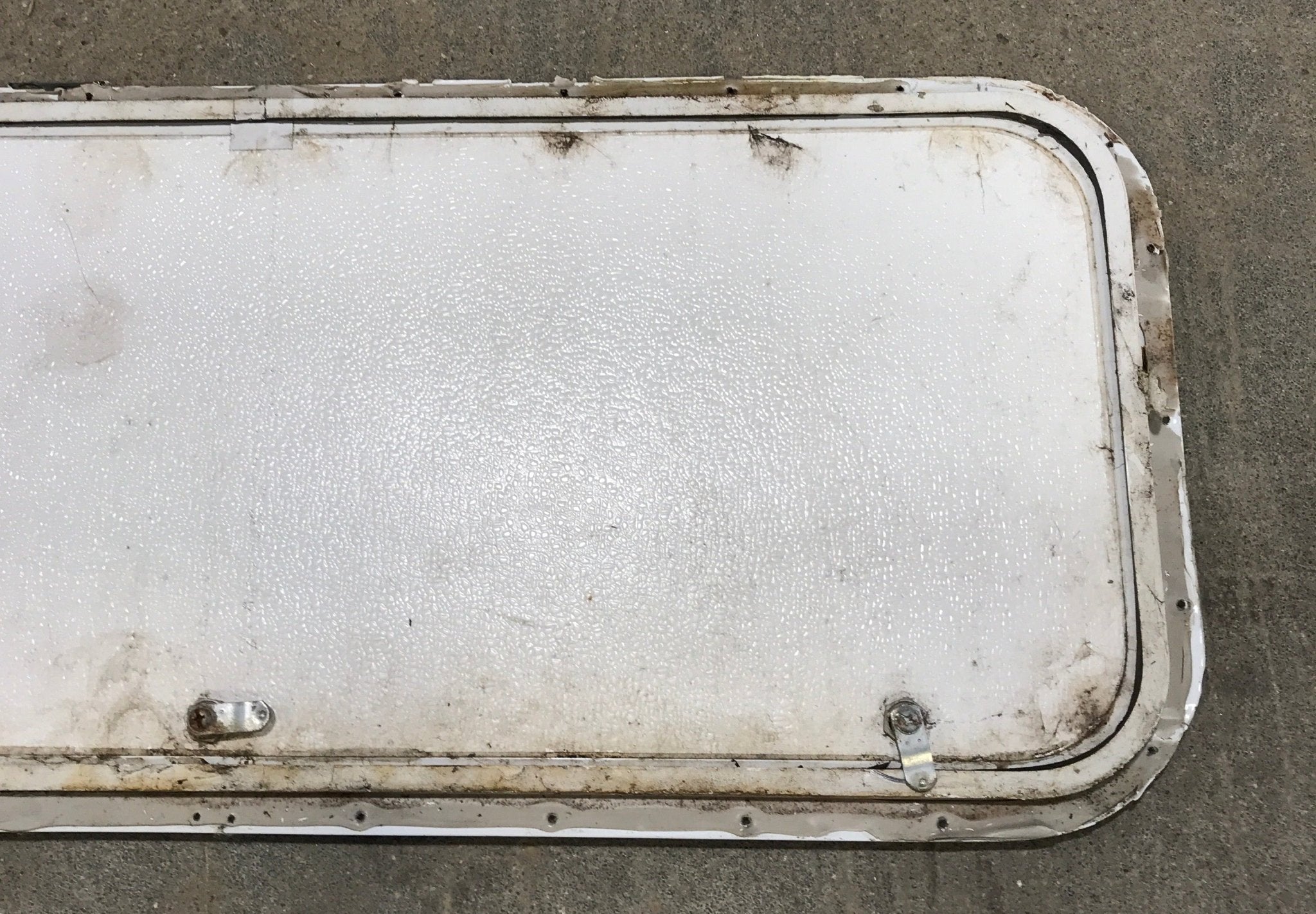 Used Radius Cornered Cargo Door 40" x 16" x 3/4" D - Young Farts RV Parts