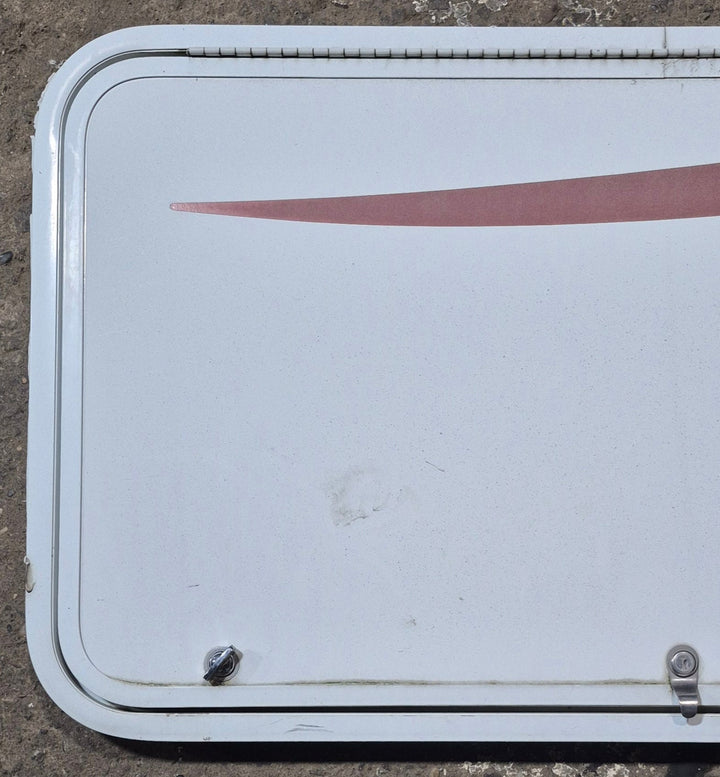 Used Radius Cornered Cargo Door 40" x 21 1/2" x 1 7/8" D - Young Farts RV Parts