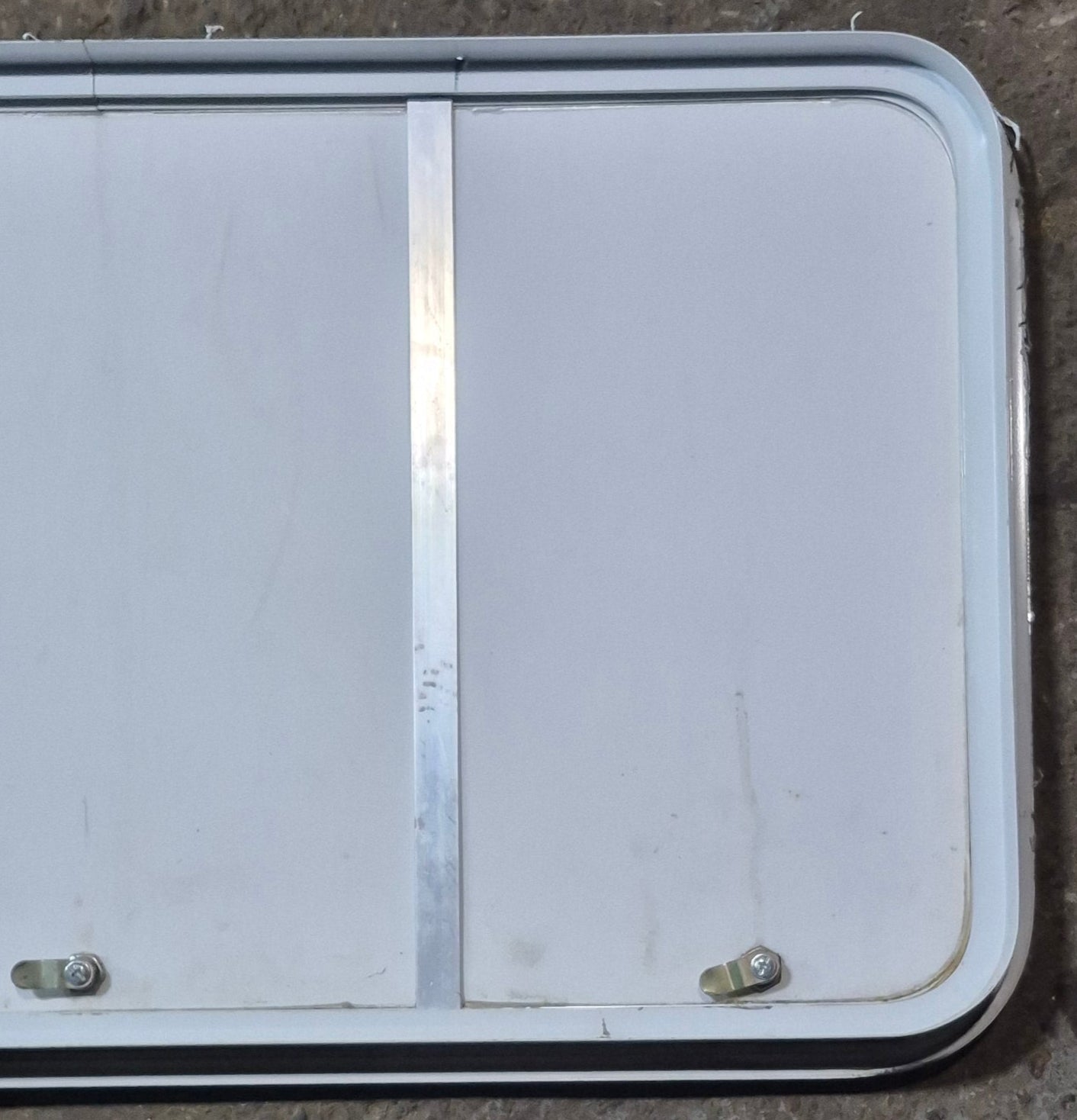 Used Radius Cornered Cargo Door 40" x 21 1/2" x 1 7/8" D - Young Farts RV Parts