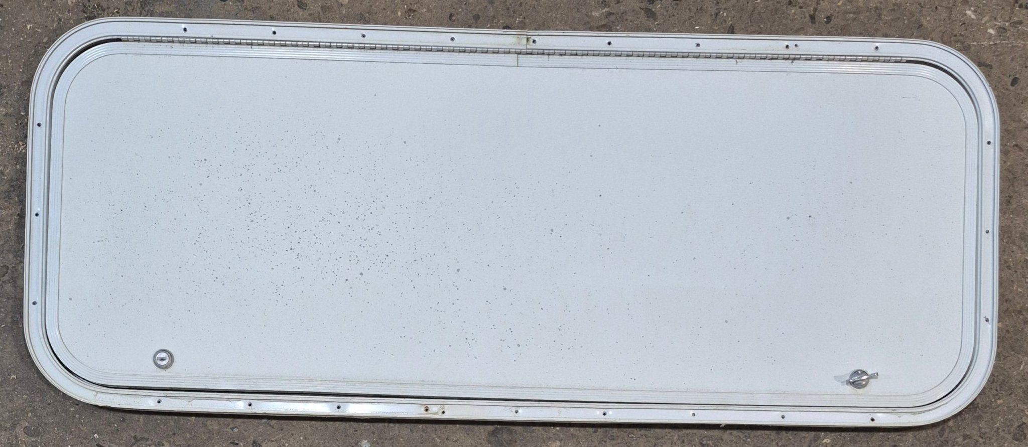 Used Radius Cornered Cargo Door 41 3/4" x 15 3/4" x 1/2" D - Young Farts RV Parts