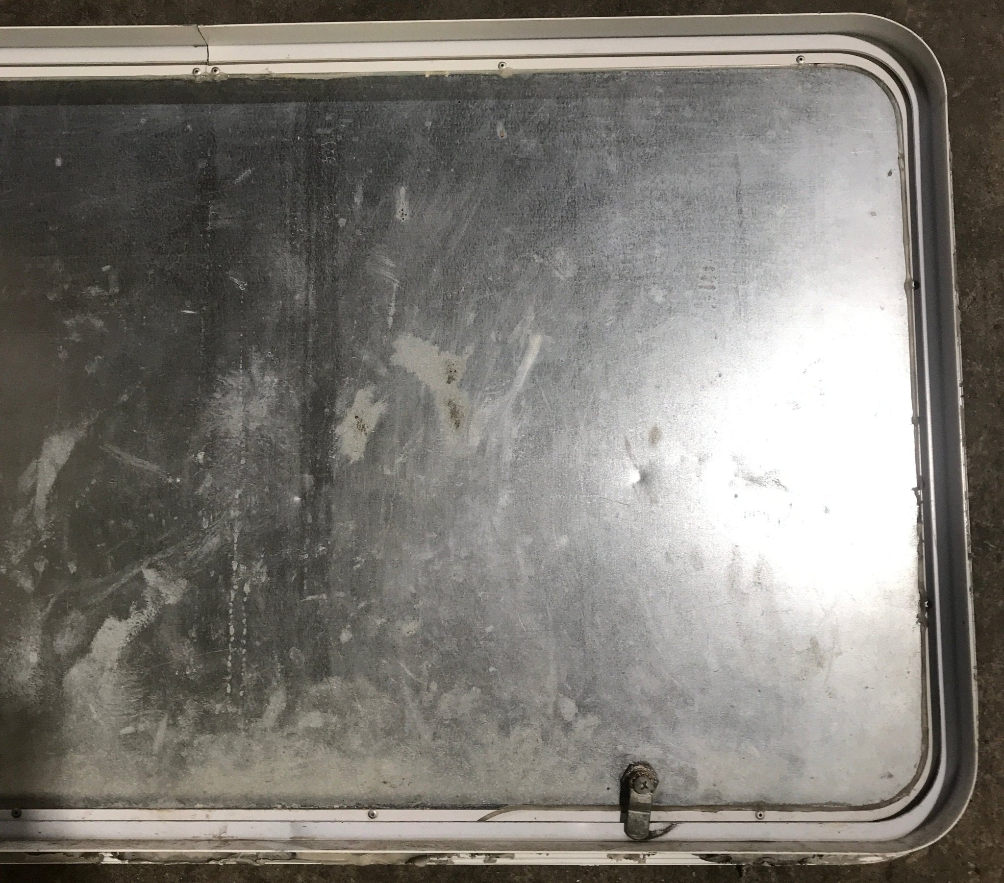 Used Radius Cornered Cargo Door 41 3/4" x 22 3/4" x 1 7/8" D - Young Farts RV Parts