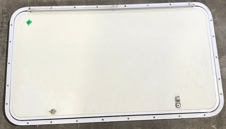 Used Radius Cornered Cargo Door 41 3/4" x 22 3/4" x 1 7/8" D - Young Farts RV Parts