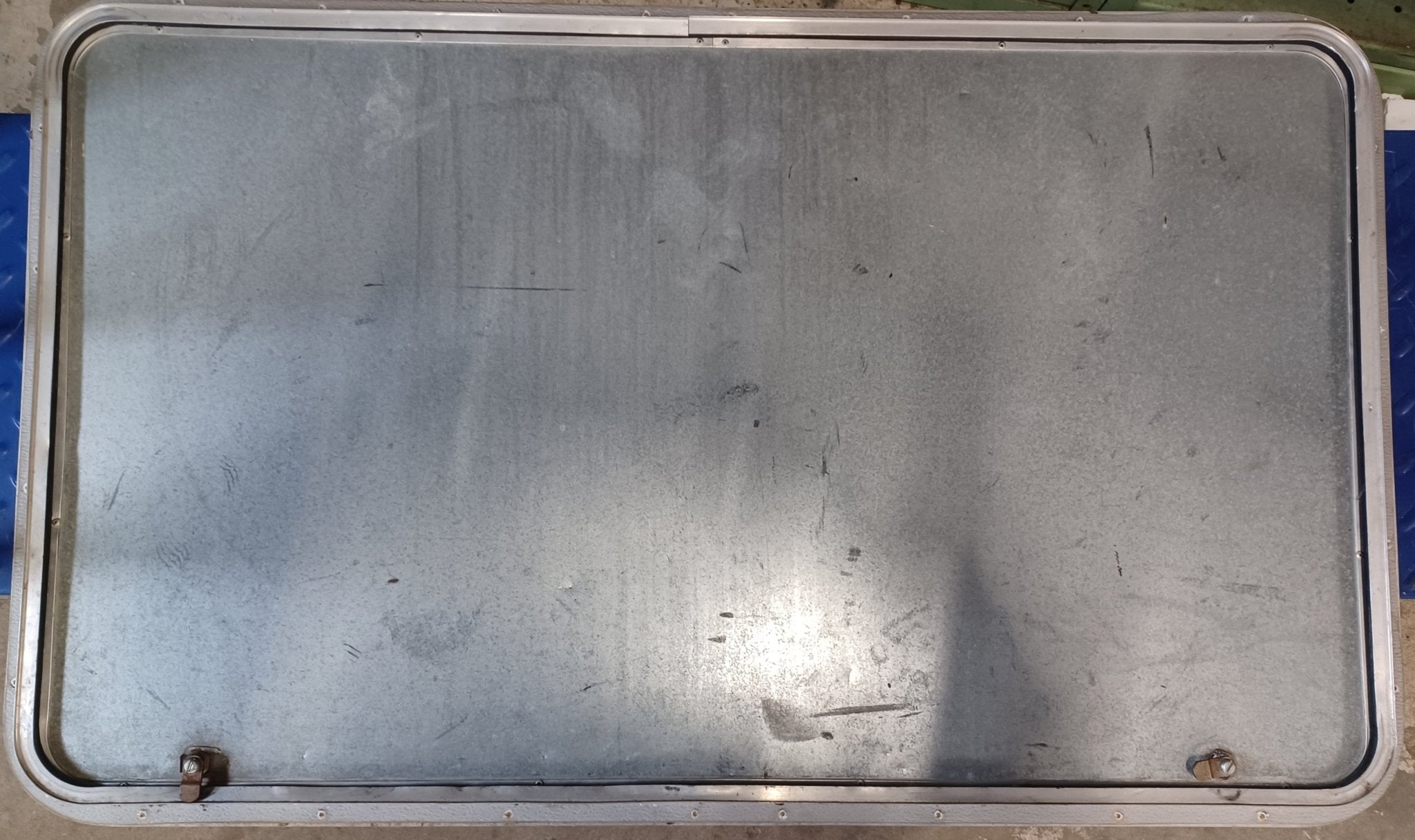 Used Radius Cornered Cargo Door 43 3/4" x 25 3/4" x 7/8" D - Young Farts RV Parts