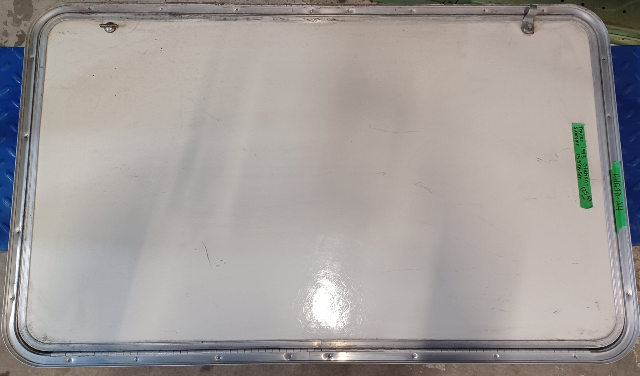 Used Radius Cornered Cargo Door 43 3/4" x 25 3/4" x 7/8" D - Young Farts RV Parts