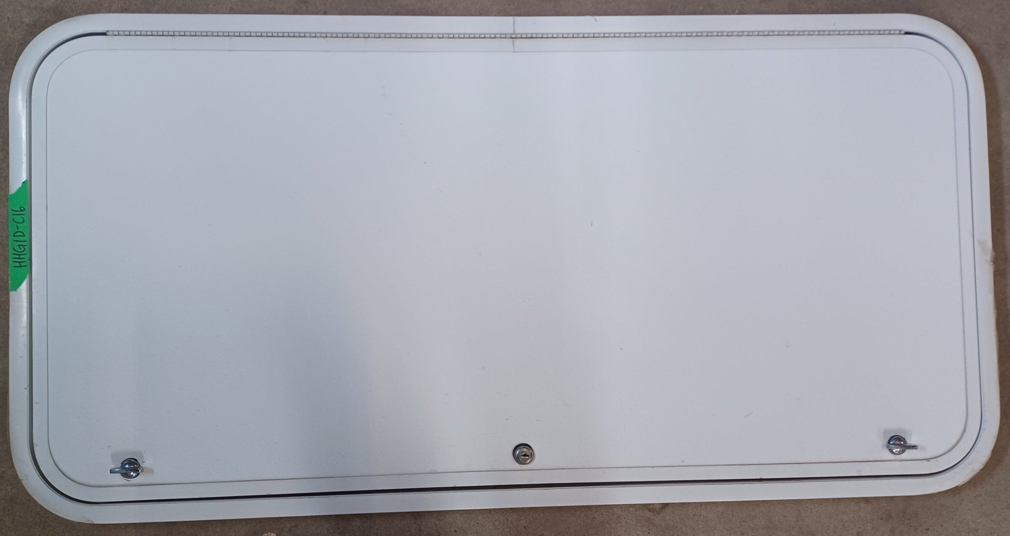 Used Radius Cornered Cargo Door 44 7/8" x 21 7/8" x 1" D - Young Farts RV Parts