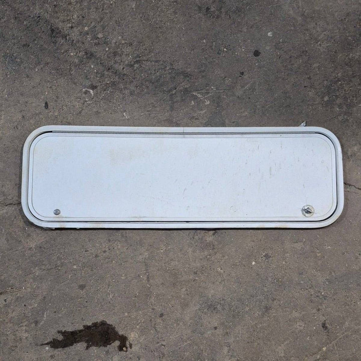 Used Radius Cornered Cargo Door - 45 7/8" X 13 3/4" X 1/2" - Young Farts RV Parts