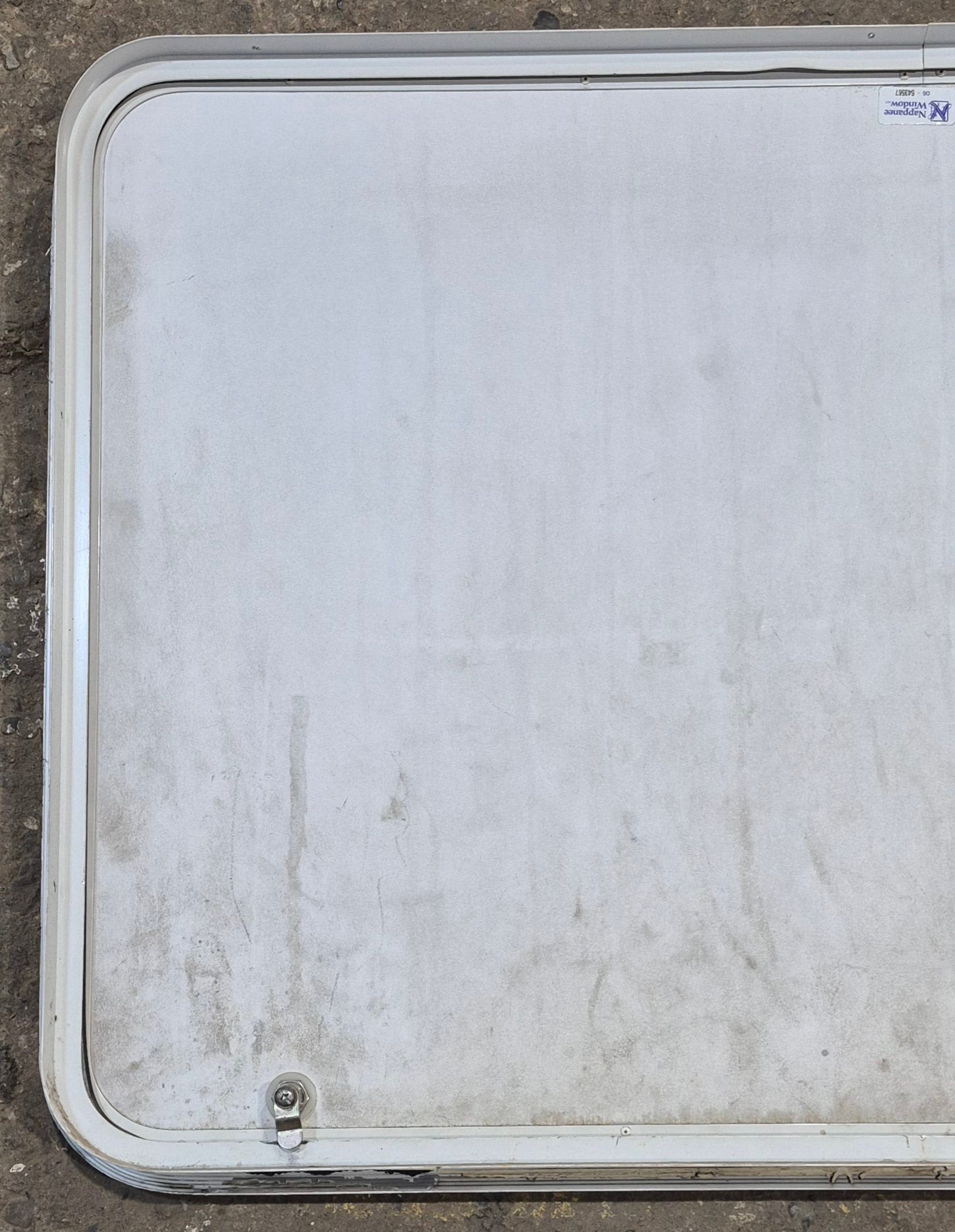 Used Radius Cornered Cargo Door 45" x 29" x 1 7/8" D - Young Farts RV Parts