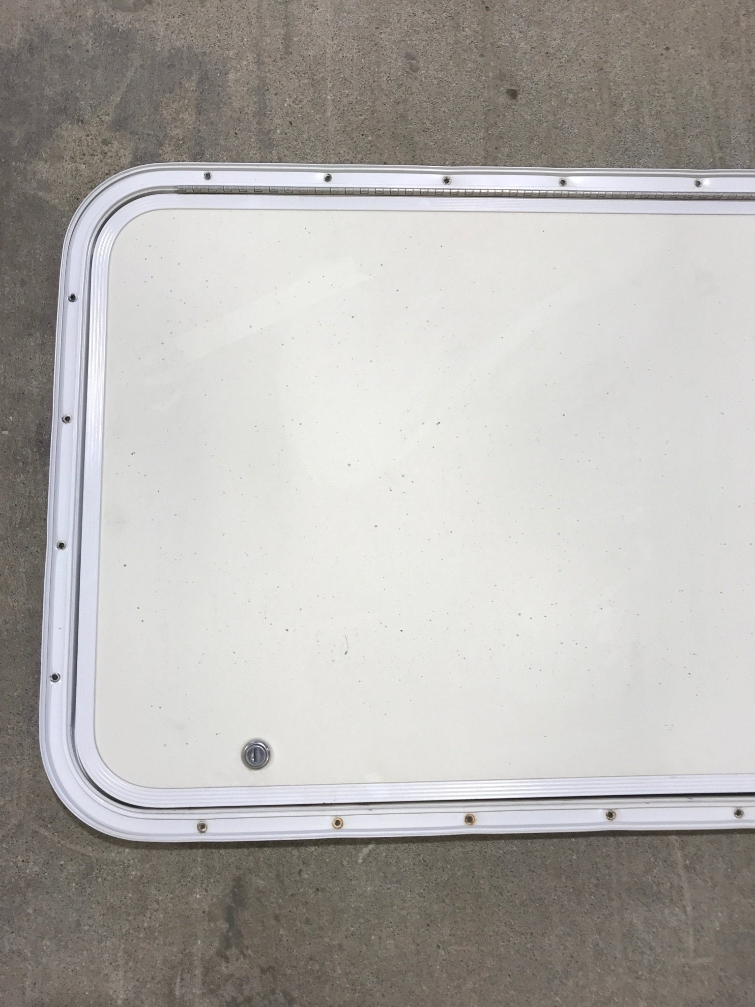 Used Radius Cornered Cargo Door 47 3/4" x 19 3/4" x 3/4" D - Young Farts RV Parts