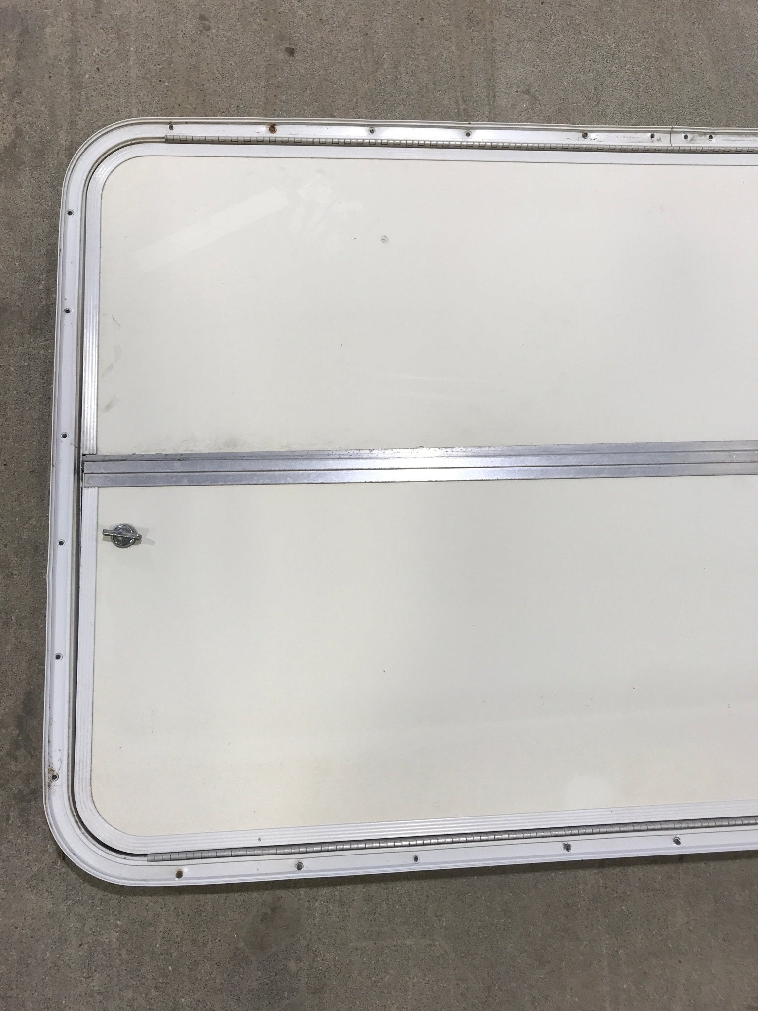 Used Radius Cornered Cargo Door 47 3/4" x 27" x 3/4" D - Young Farts RV Parts