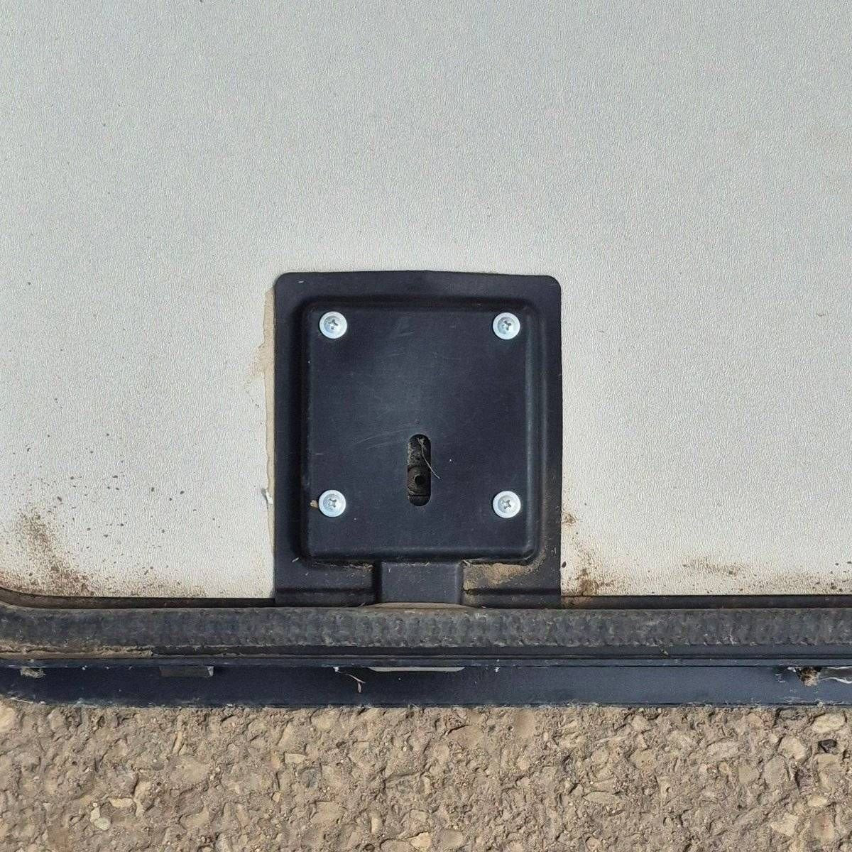 Used Radius Cornered Cargo Door - 47 5/8" X 30 1/8" X 2" - Young Farts RV Parts