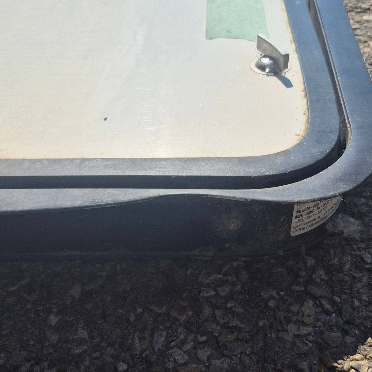 Used Radius Cornered Cargo Door - 62 5/8" X 47 1/8" X 2" - Young Farts RV Parts
