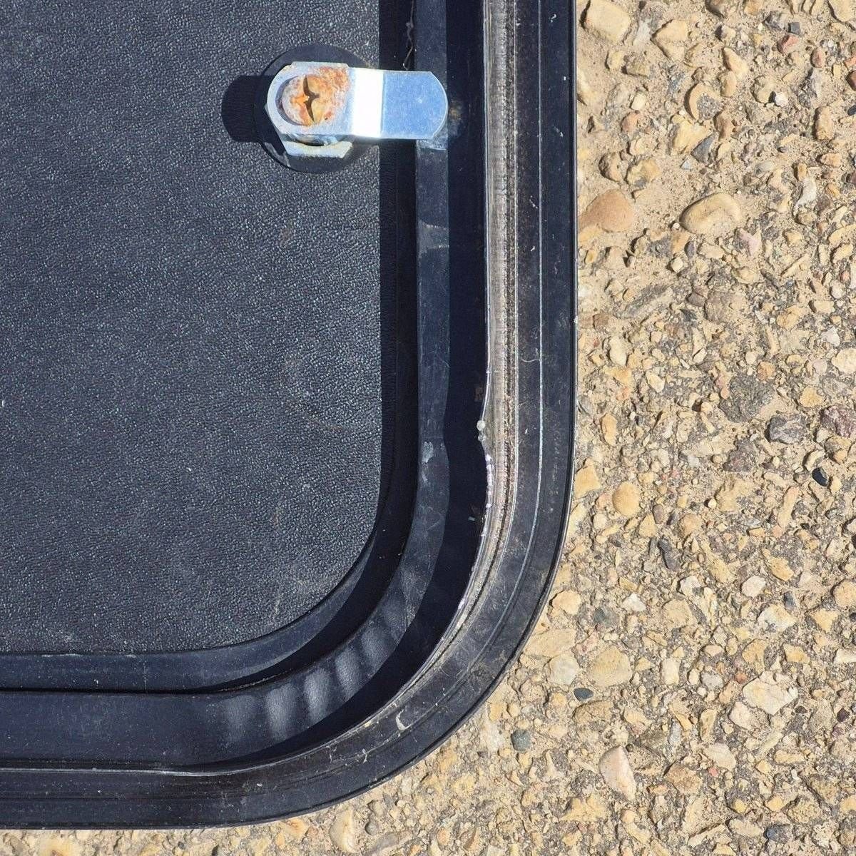 Used Radius Cornered Cargo Door - 65 5/8" X 47 3/4" X 1 7/8" - Young Farts RV Parts