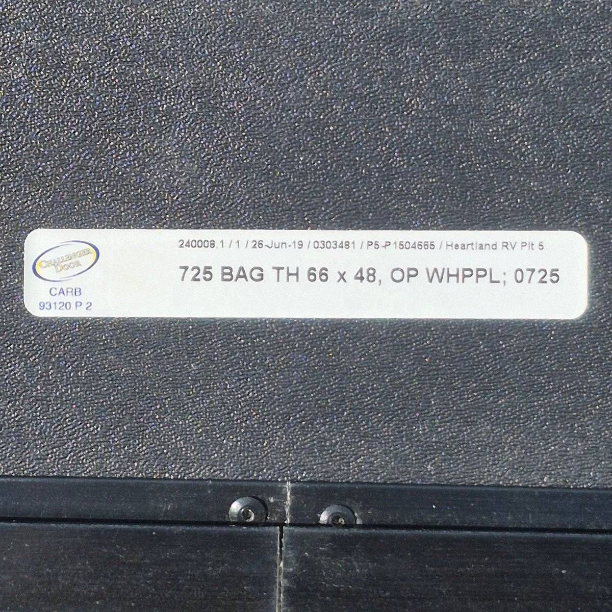 Used Radius Cornered Cargo Door - 65 5/8" X 47 3/4" X 1 7/8" - Young Farts RV Parts