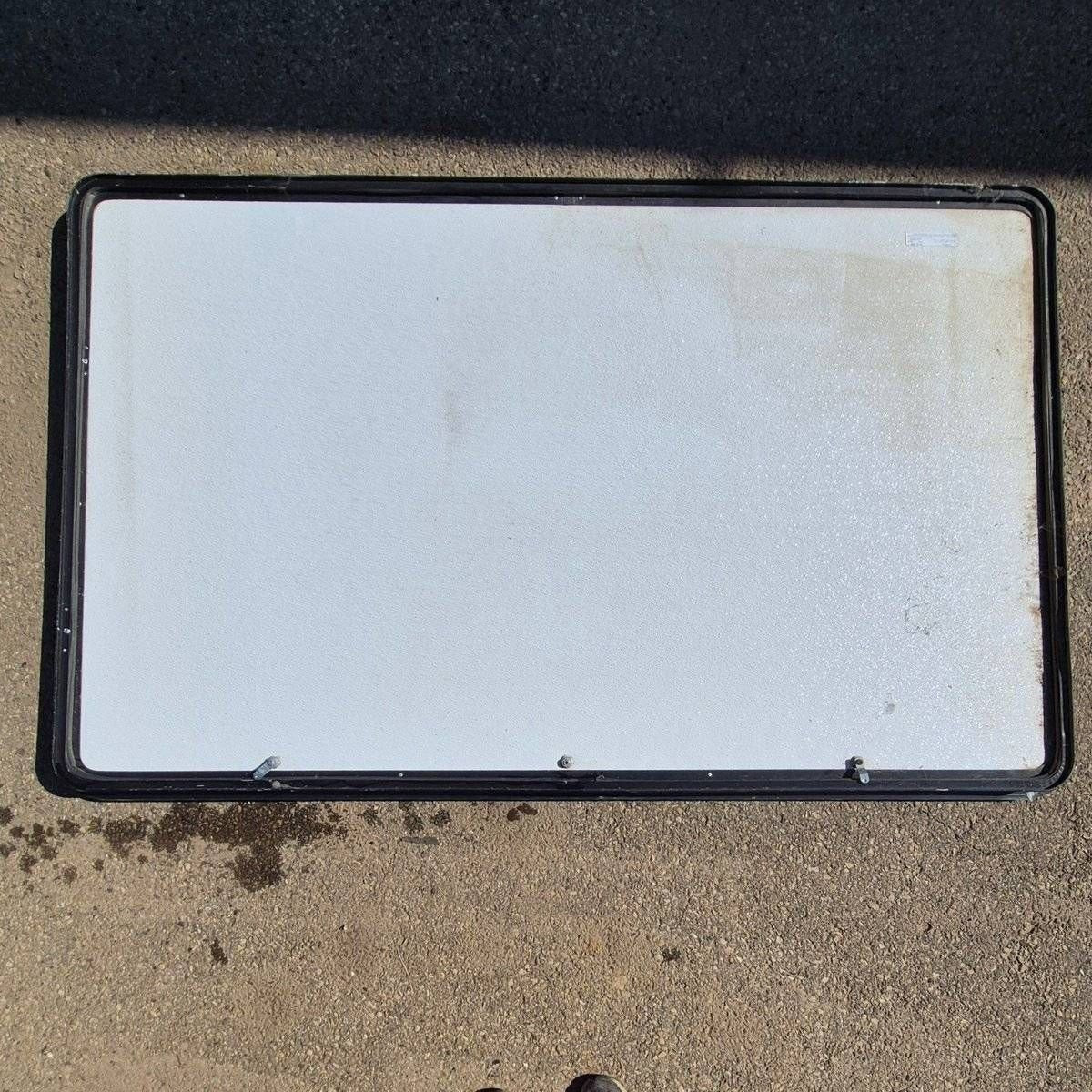 Used Radius Cornered Cargo Door - 74 5/8" X 46 1/4" X 2" - Young Farts RV Parts