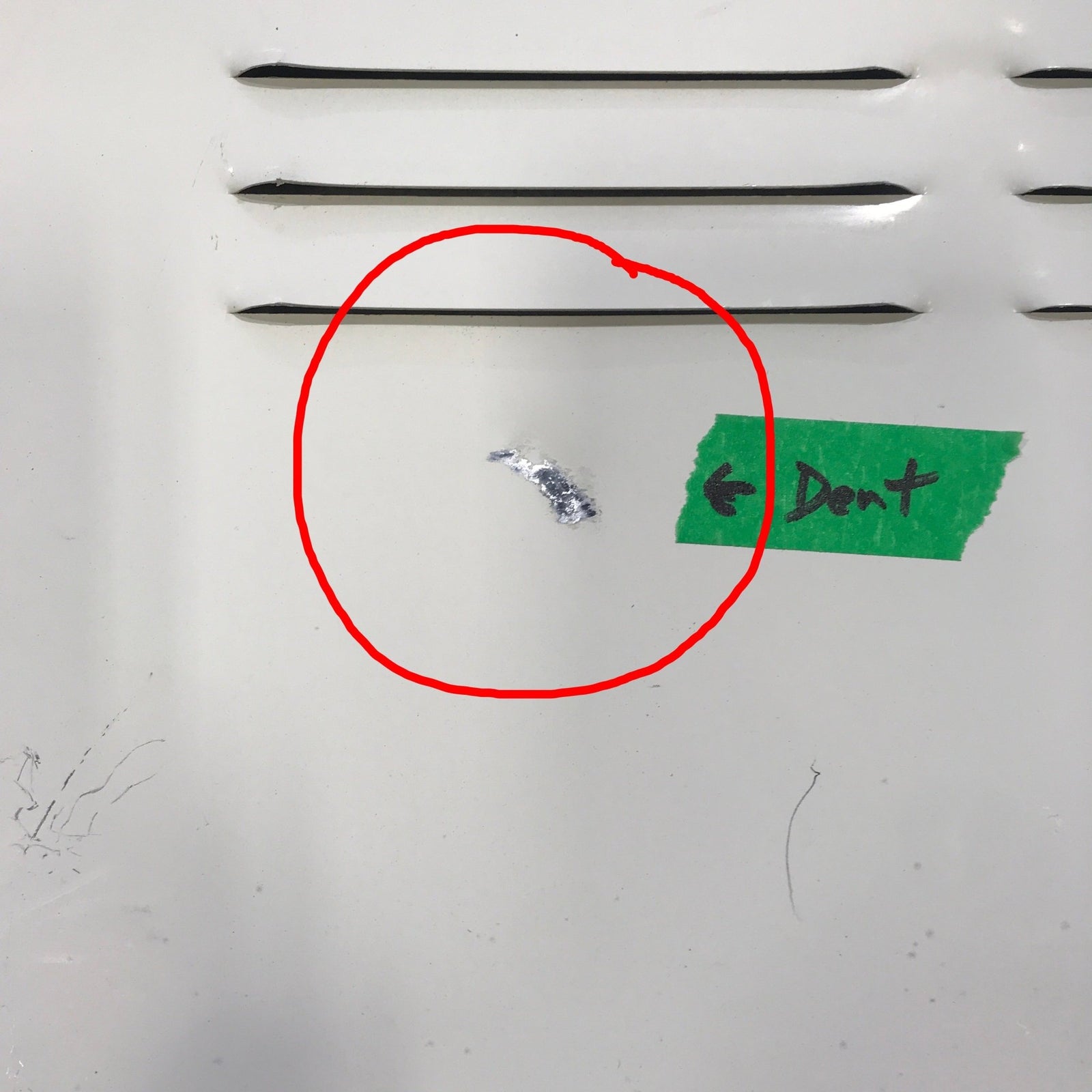 Used Radius Cornered Propane / Battery Cargo Door 26 3/4