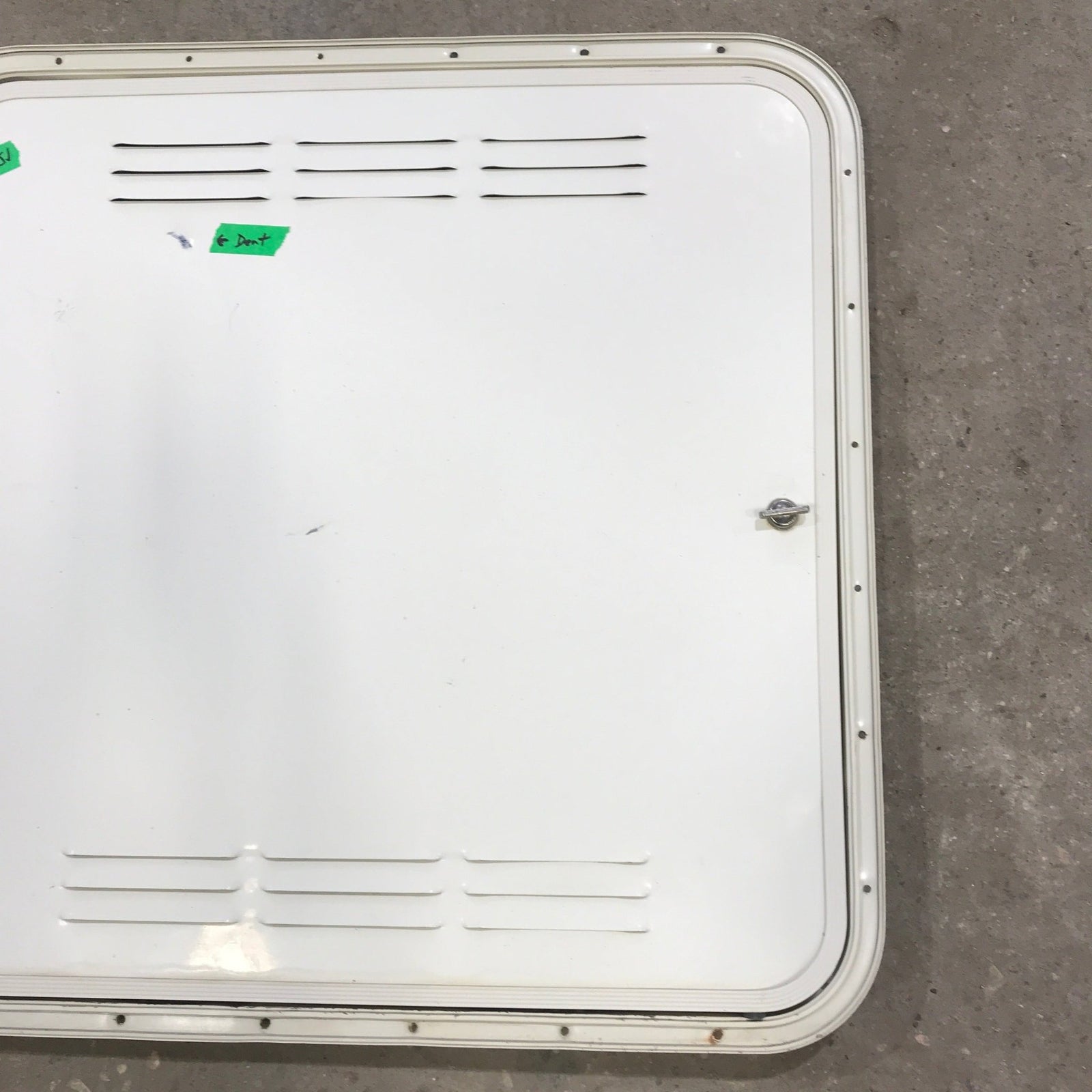 Used Radius Cornered Propane / Battery Cargo Door 26 3/4