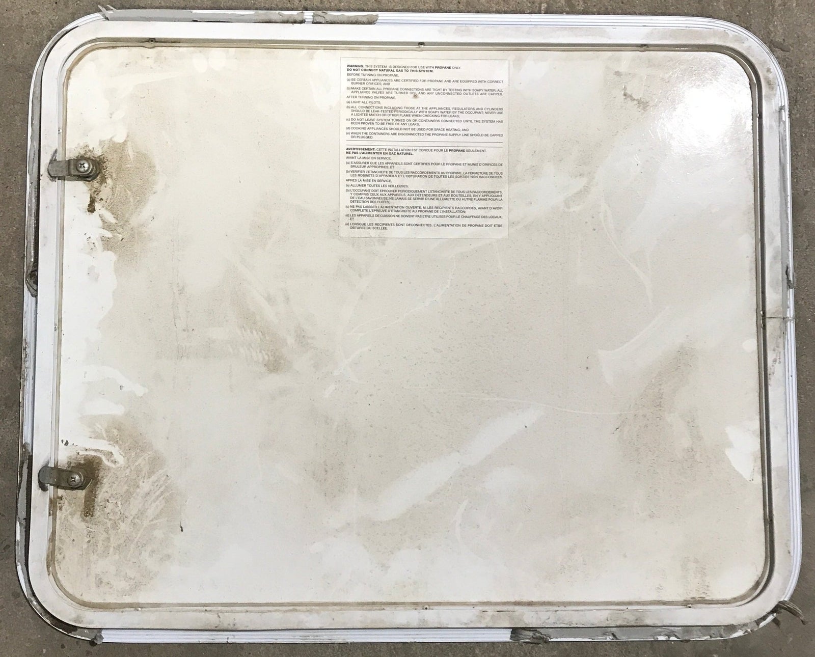 Used Radius Cornered Propane Cargo Door 29 1/2