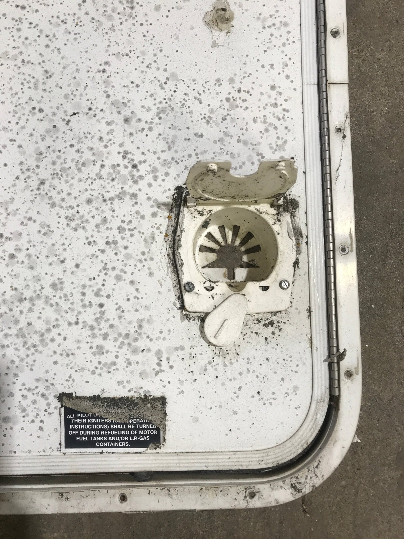 Used Radius Cornered Propane Cargo Door 29 7/8