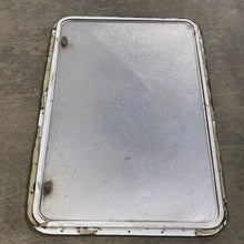 Load image into Gallery viewer, Used Radius Cornered Propane Cargo Door 35 3/4&quot; W x 23 1/2&quot; H x 5/8&quot; D - Young Farts RV Parts