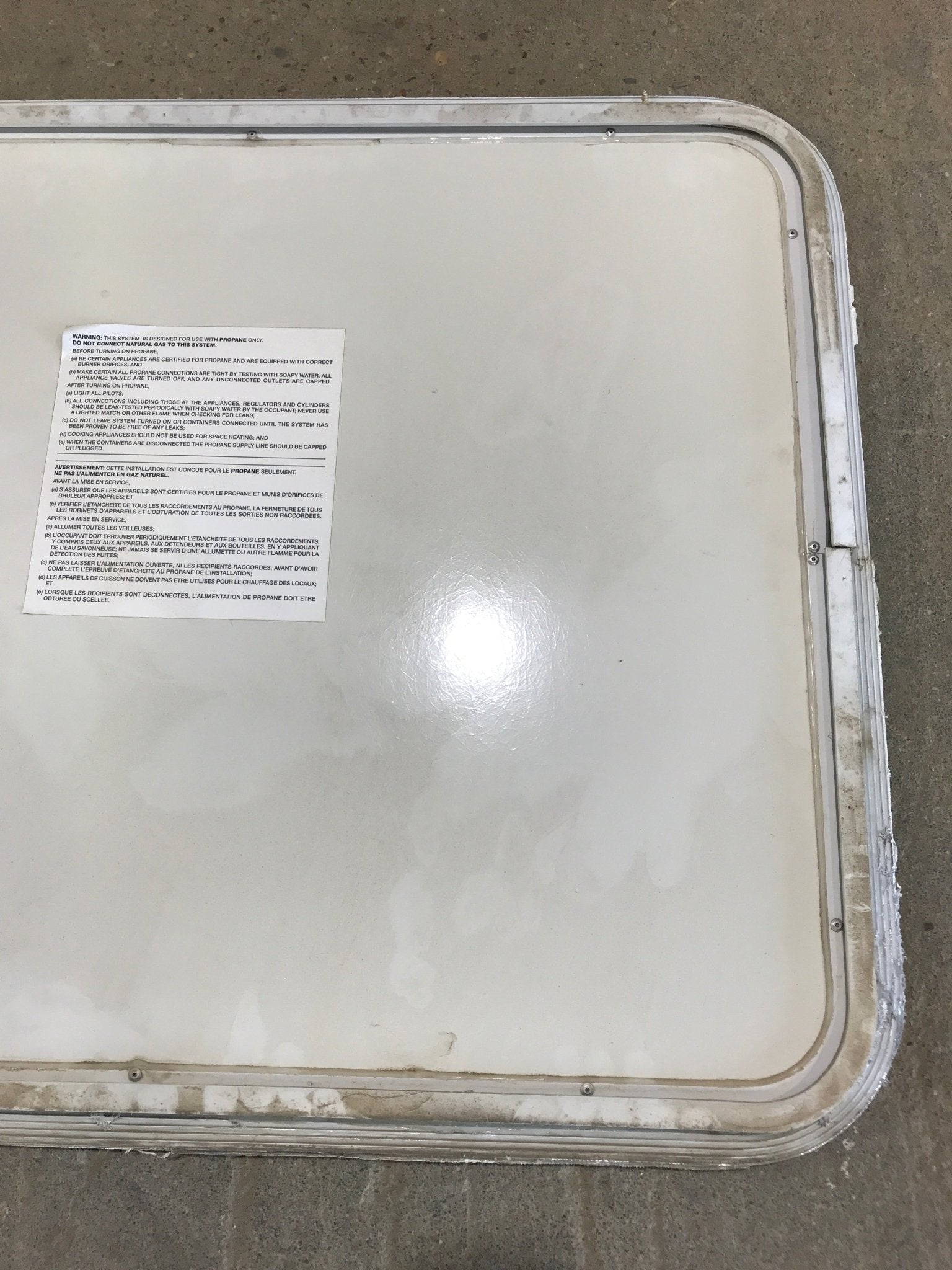 Used Radius Cornered Propane/Cargo Door 29 3/4