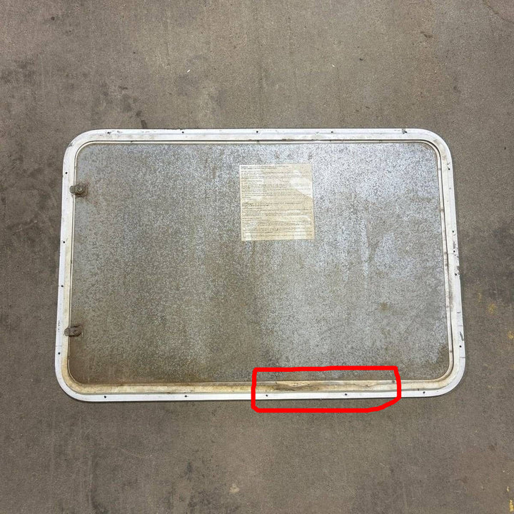 Used Radius Cornered Propane/Cargo Door - 35.75 X 23.75 X 0.75 - Young Farts RV Parts