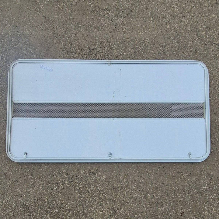 Used Radius Propane/ Battery Cargo Door - 59 5/8" X 29 3/4" X 1" - Young Farts RV Parts