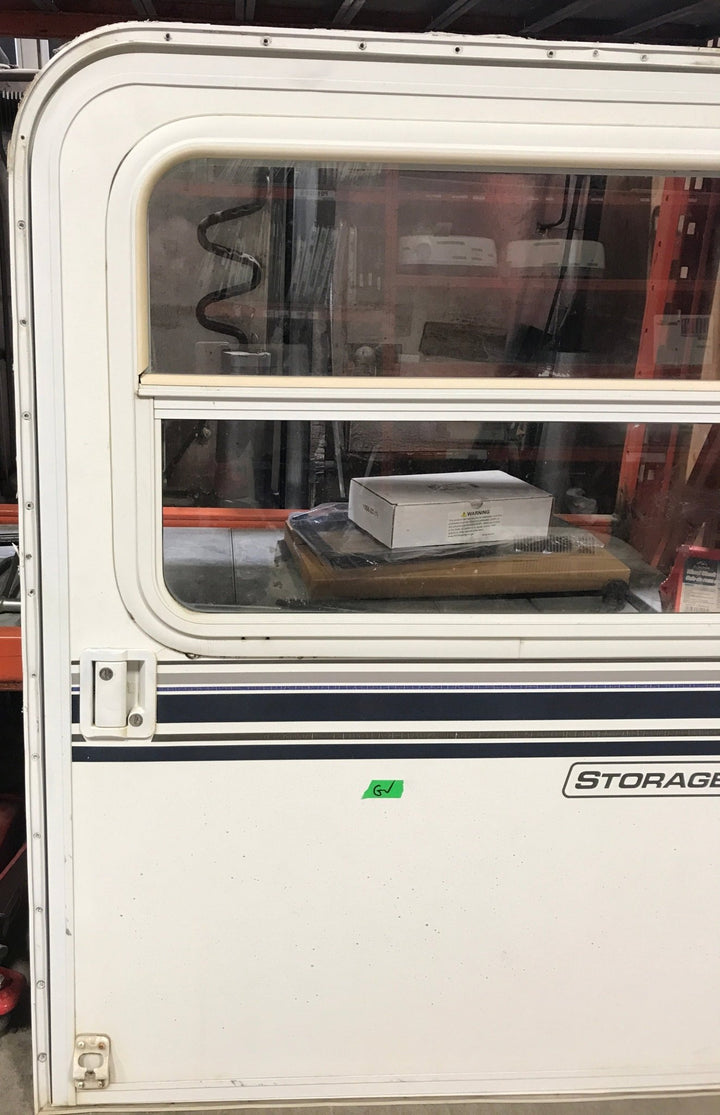 Used Radius Storage/ Teardrop Trailer Entry Door 42" x 48" x 1 1/2" - Young Farts RV Parts