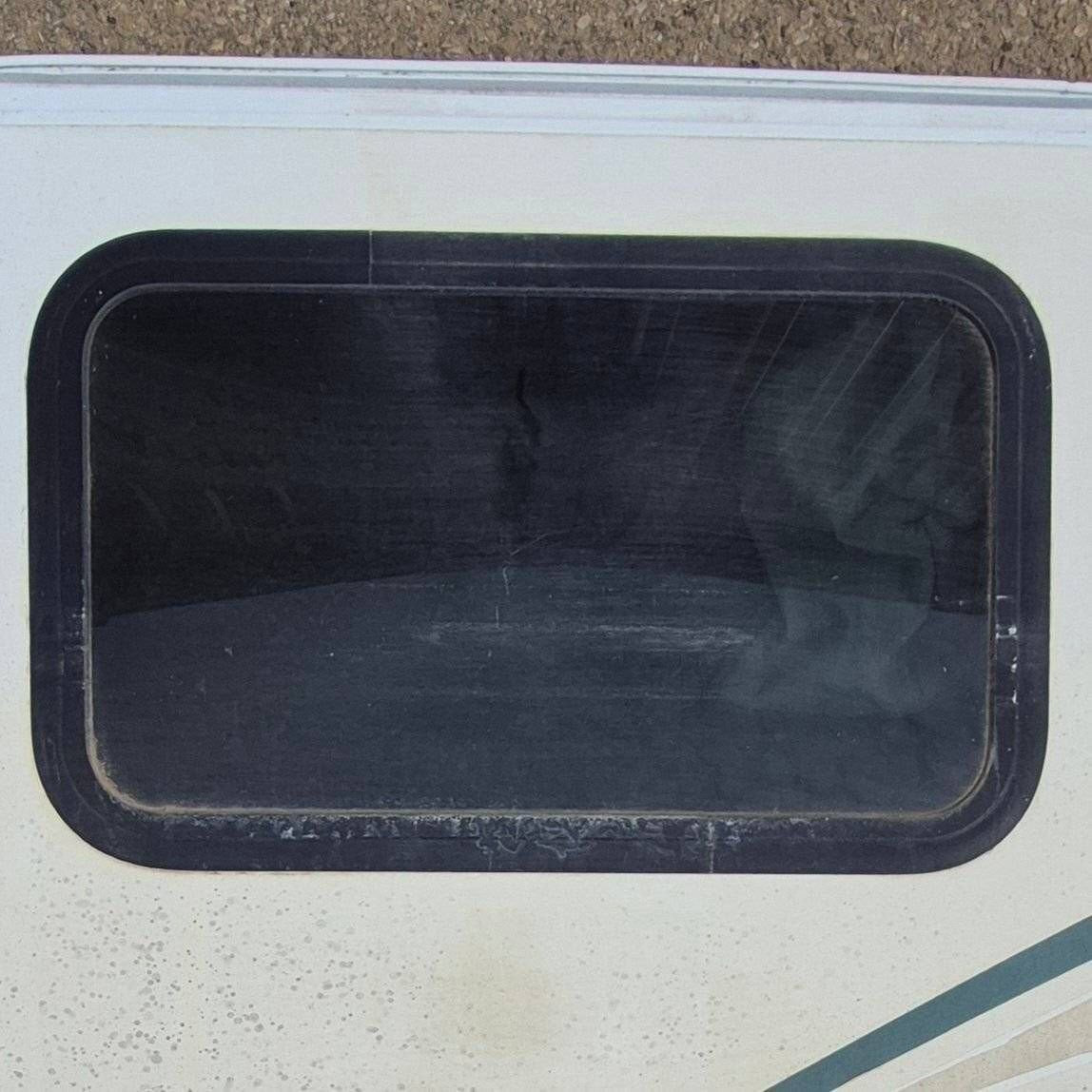 Used Radius Storage/ Teardrop Trailer Entry Door - 43 1/2" X 47 1/2" X 2 1/4" - Young Farts RV Parts