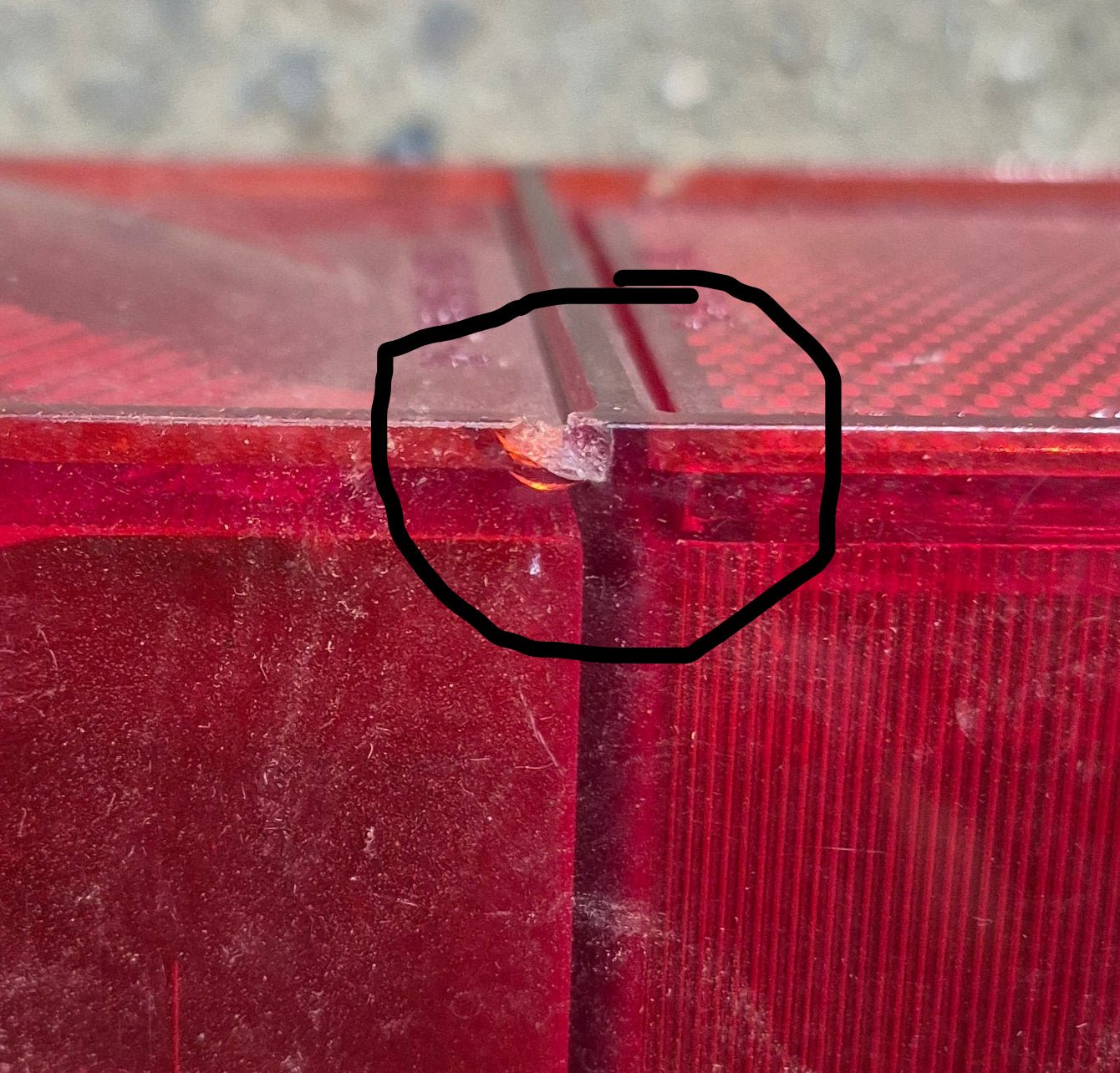 Used RARE Dominion Auto Tail Light Replacement Lens - Young Farts RV Parts