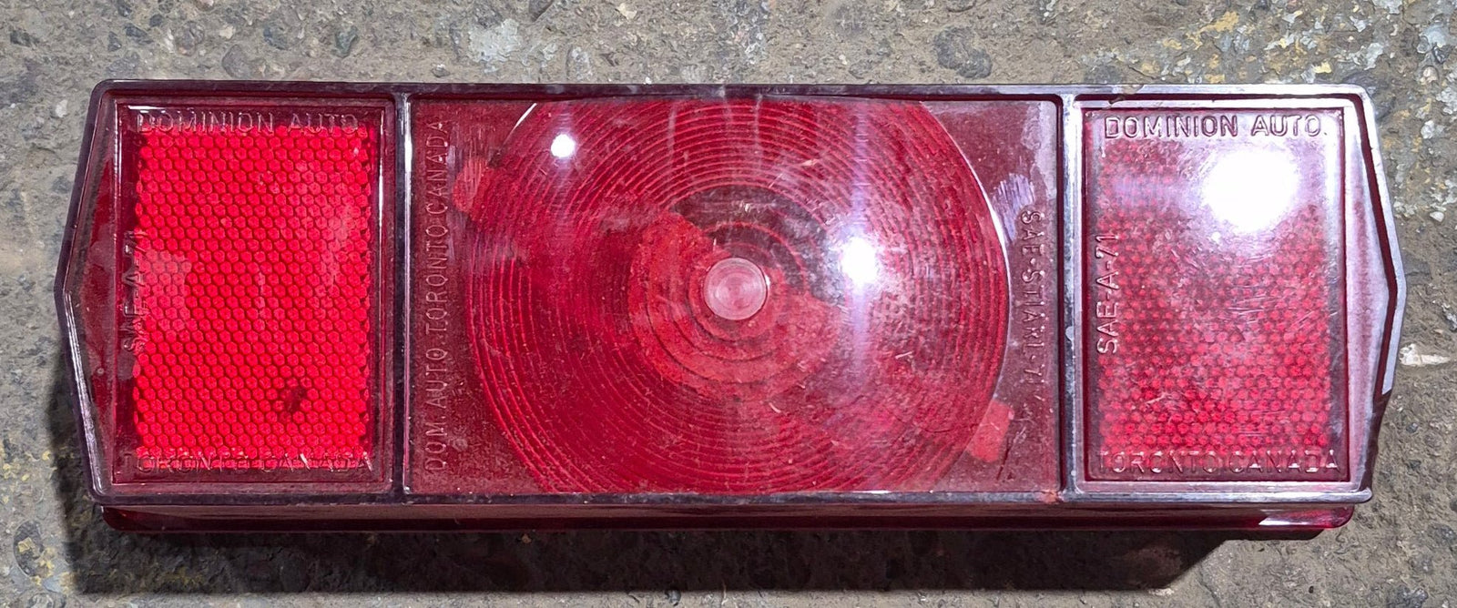 Used RARE Dominion Auto Tail Light Replacement Lens - Young Farts RV Parts